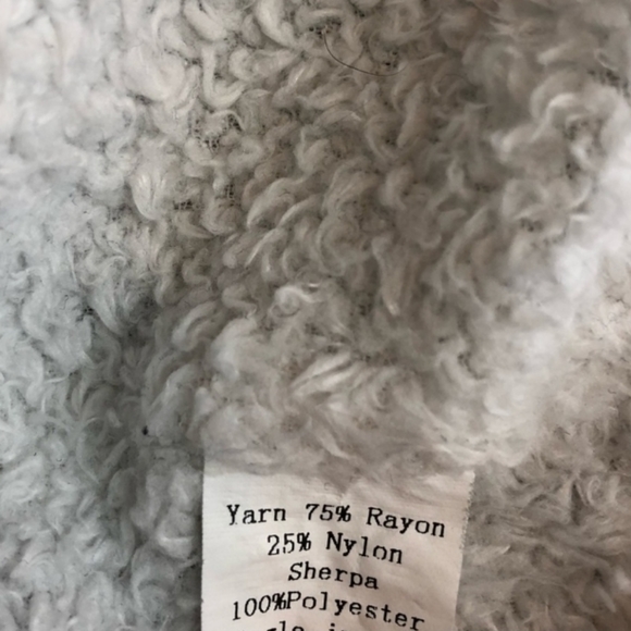 Chunky Knit Sherpa Lined Hooded Jacket - Picture 5 of 5